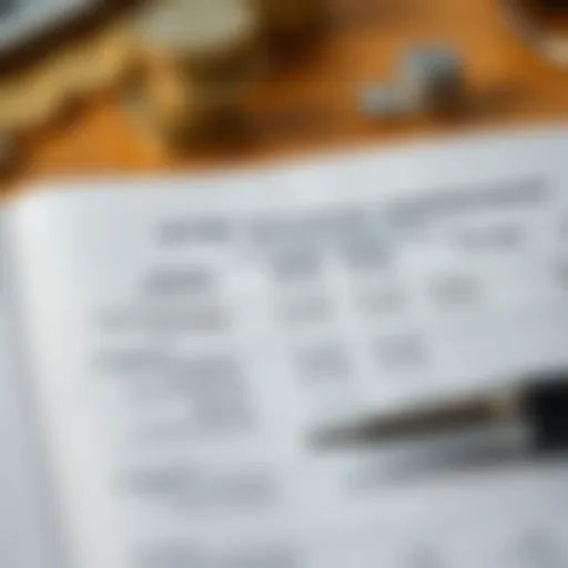 Detailed overview of a YTD income statement components