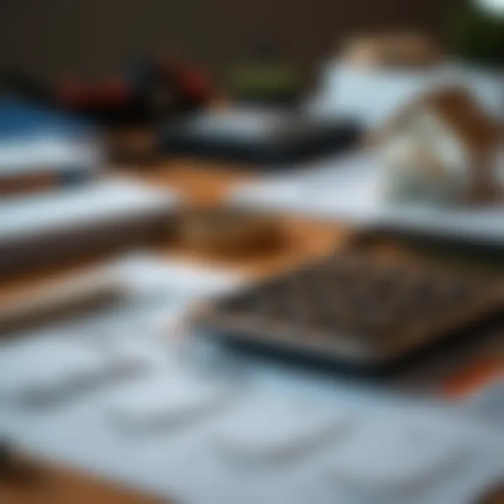 Mastering Financial Planning for Real Estate Investments A calculator and financial documents on a desk representing budgeting and financial planning