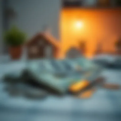 Conceptual representation of a 401k account and home ownership